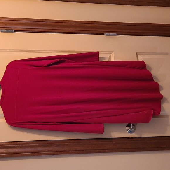 Women's size M red lightweight cardigan - Picture 4 of 4